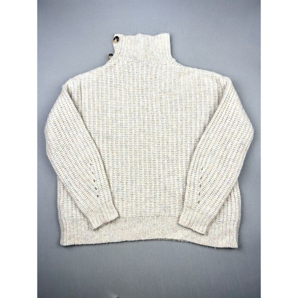 J. Crew Women's S Merino Wool Blend Pastel Rainbow Confetti Cozy Knit Sweater - Picture 13 of 13